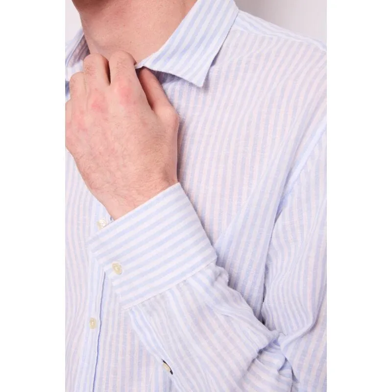 Camicia da uomo in cotone a righe