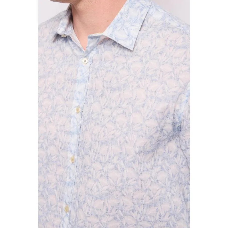 Camicia da uomo in cotone stampato