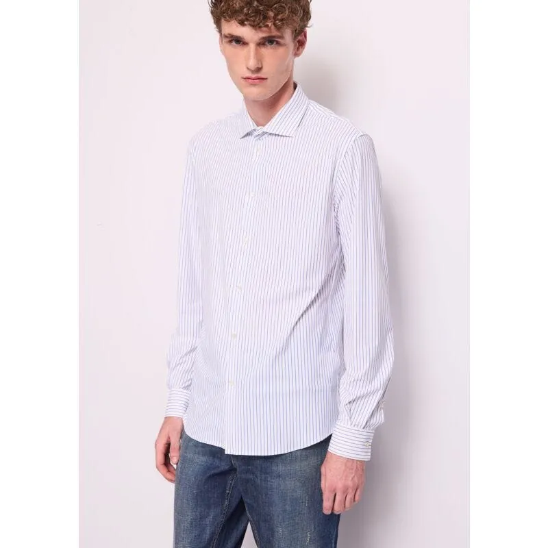 Camicia da uomo in nylon a righe