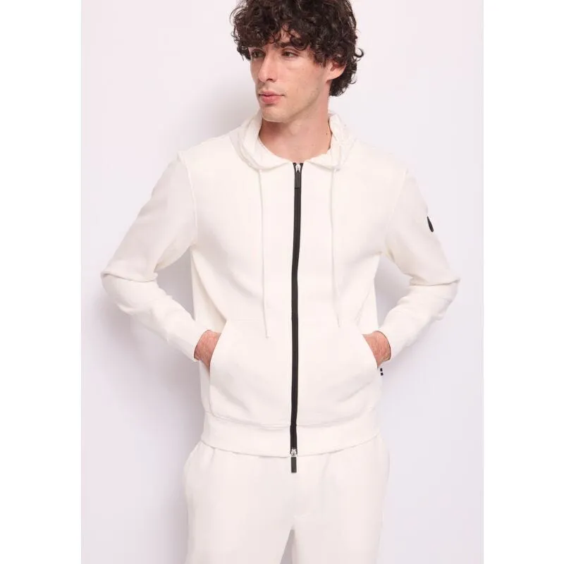 Felpa bianca da uomo in cotone