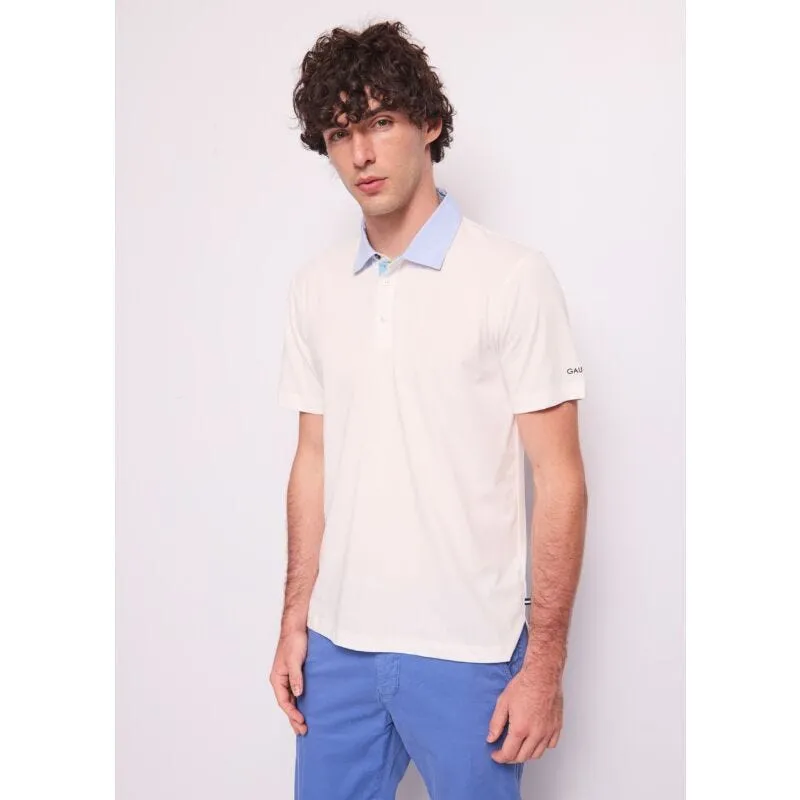 Polo bianca da uomo in cotone