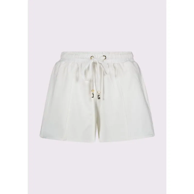Shorts bianco da donna con coulisse