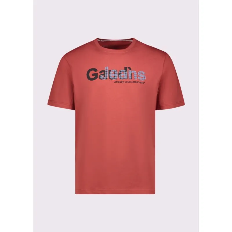 T-shirt rossa da uomo in cotone