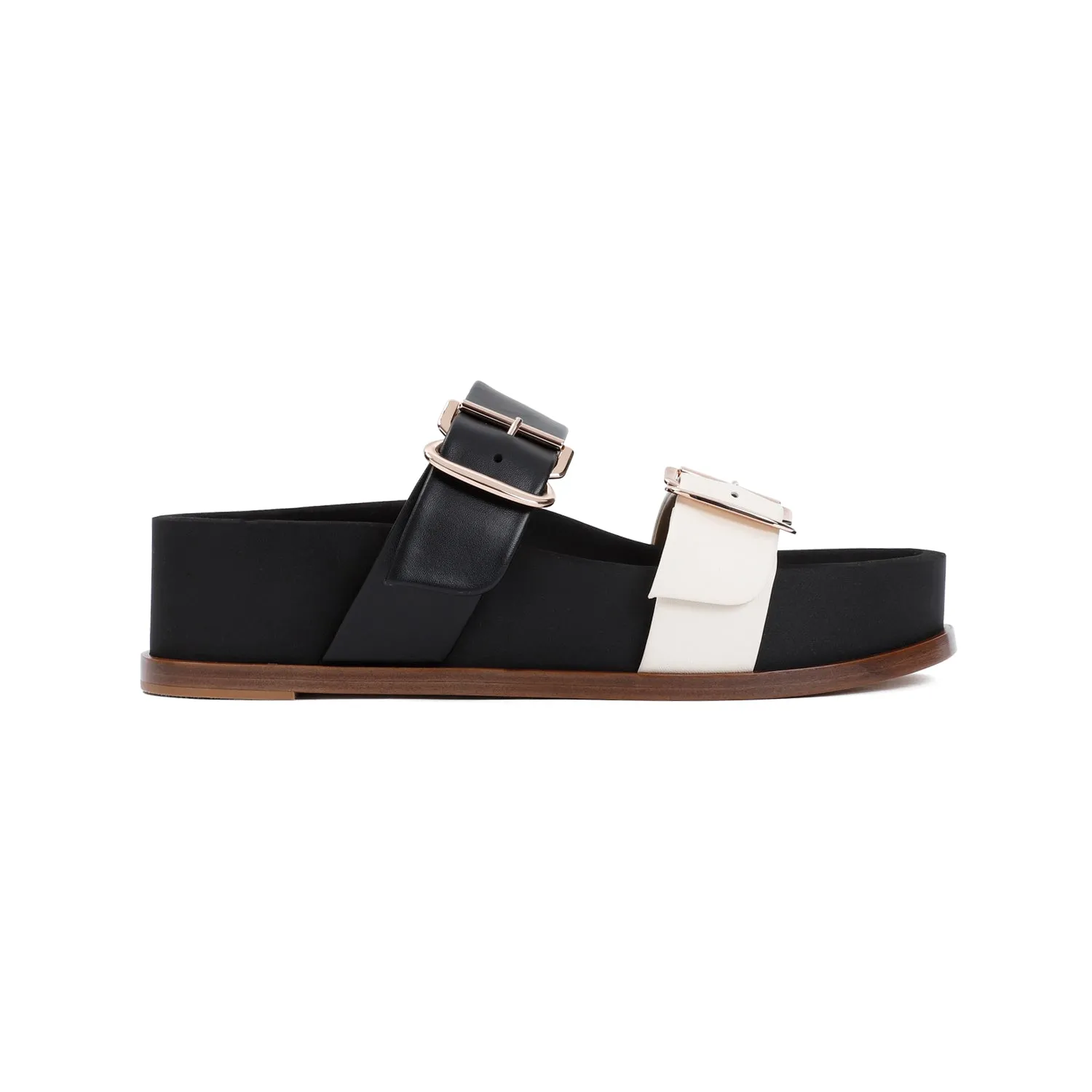 Black Wren Lamb Leather Sandals