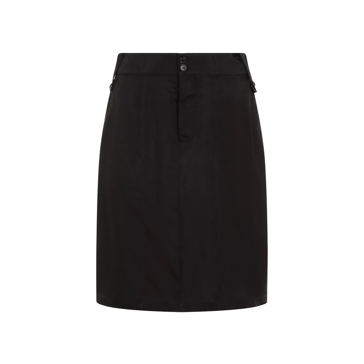 Black Cupro Skirt