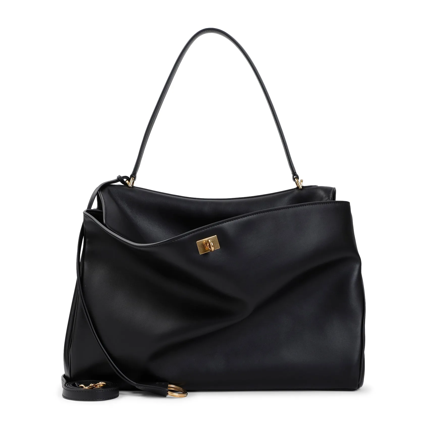 Black Calf Leather Rodeo Bag