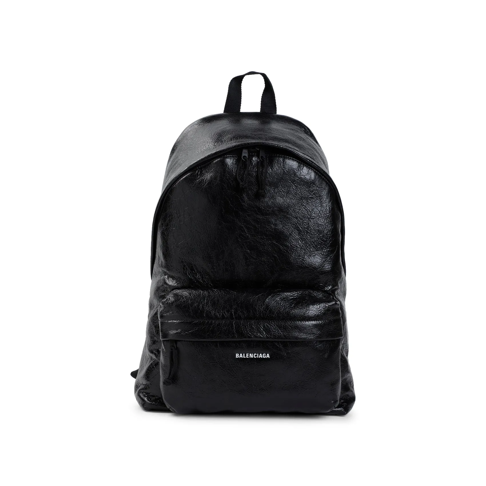 Black Lamb Leather Explorer Backpack