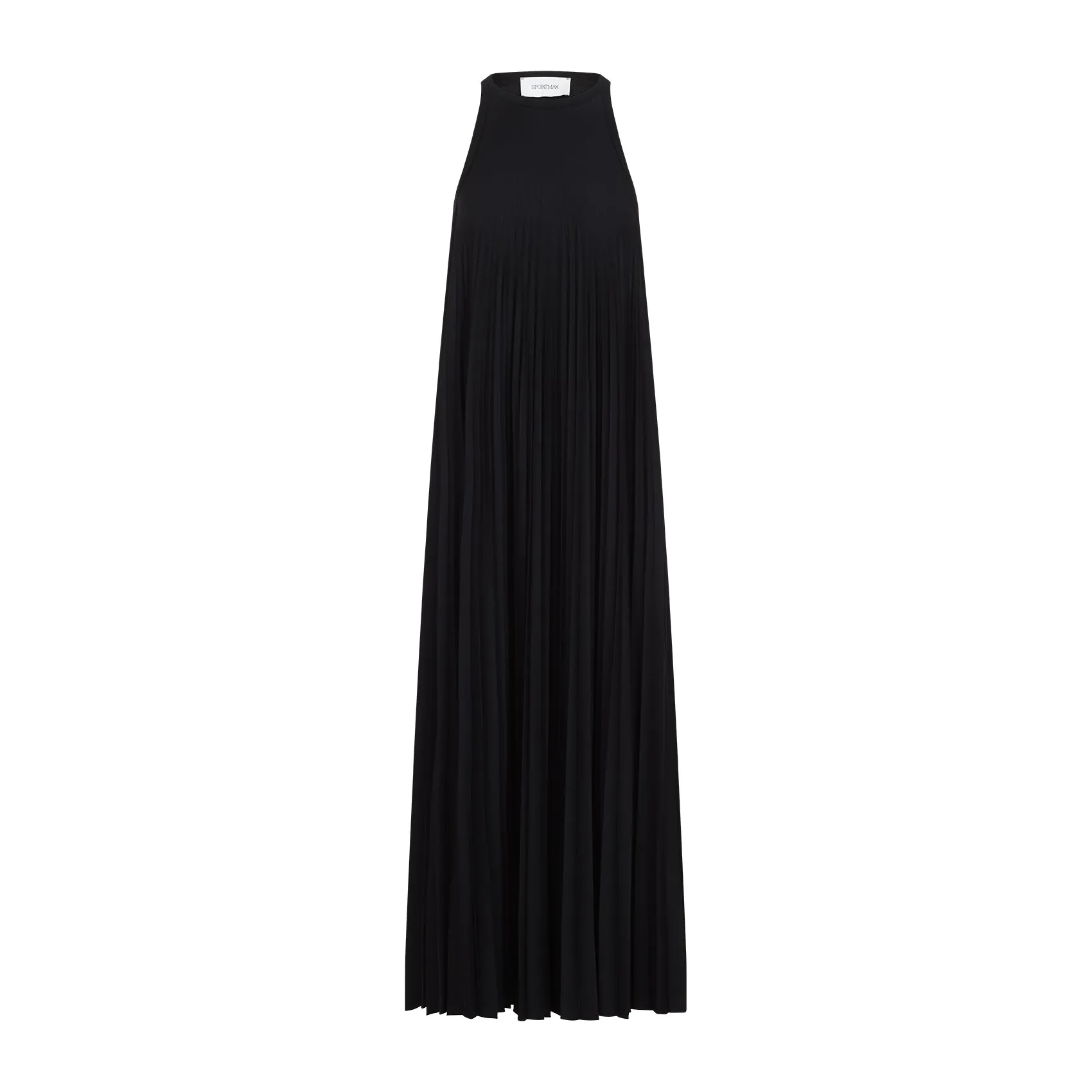 Black Verdier Polyester Long Dress