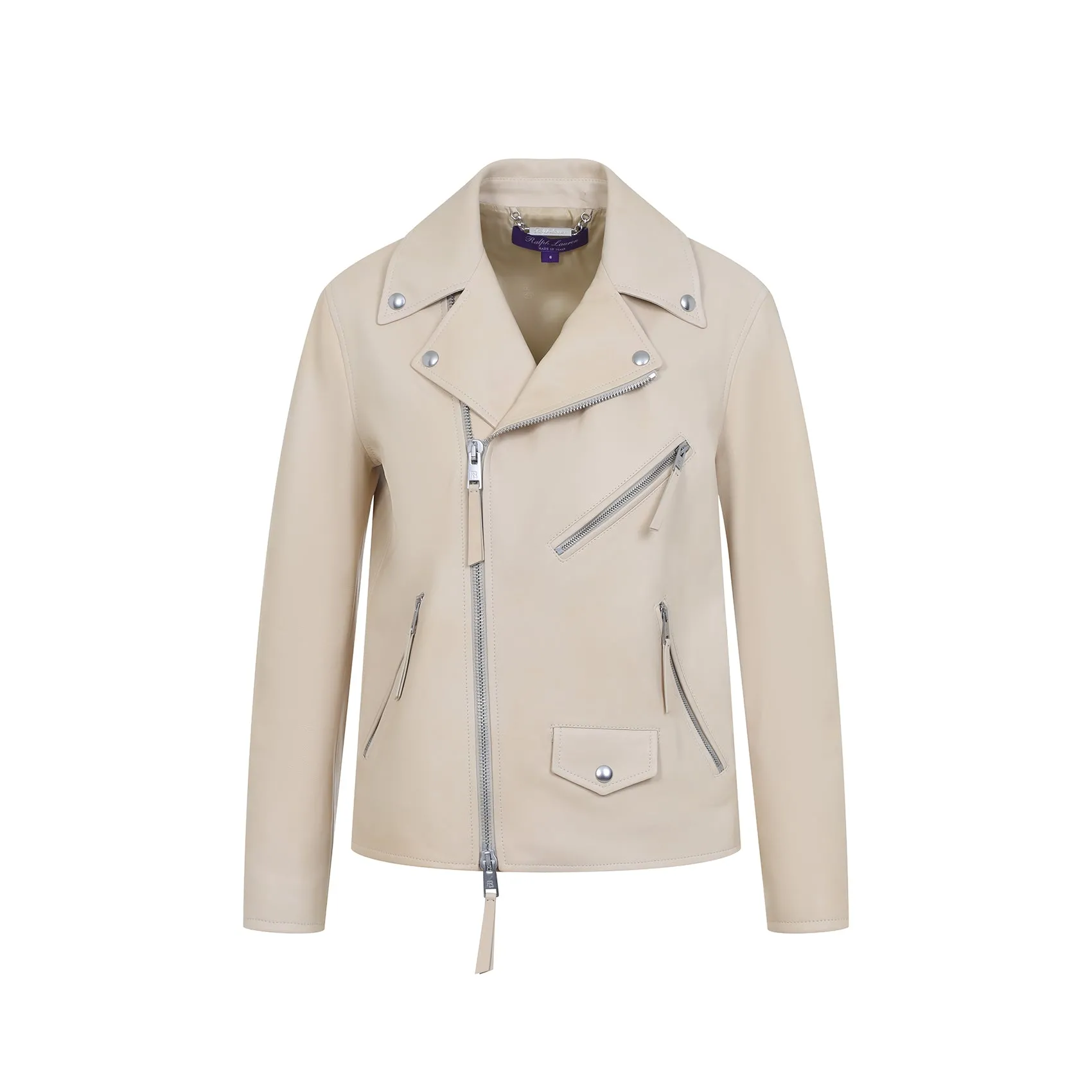 Beige Kelley Leather Jacket