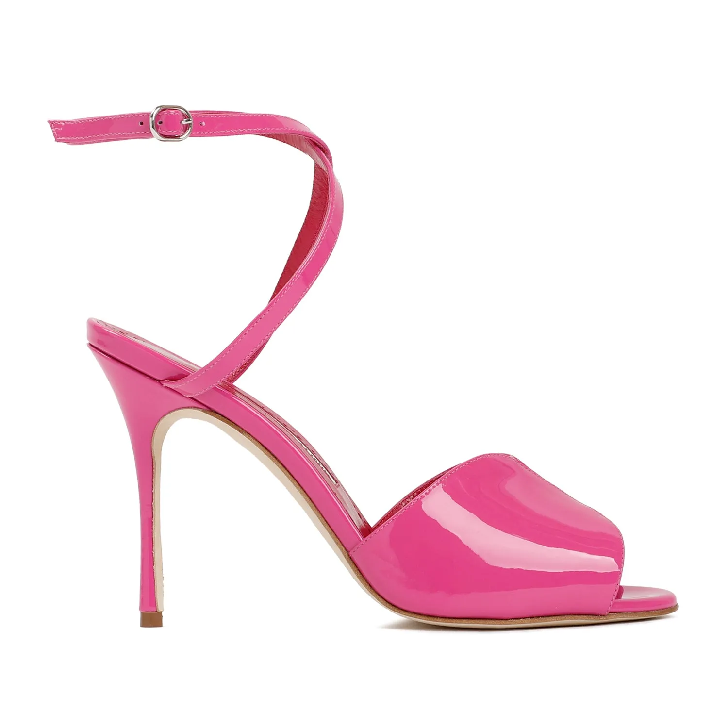 Pink Patent Calf Leather Hourani Sandal