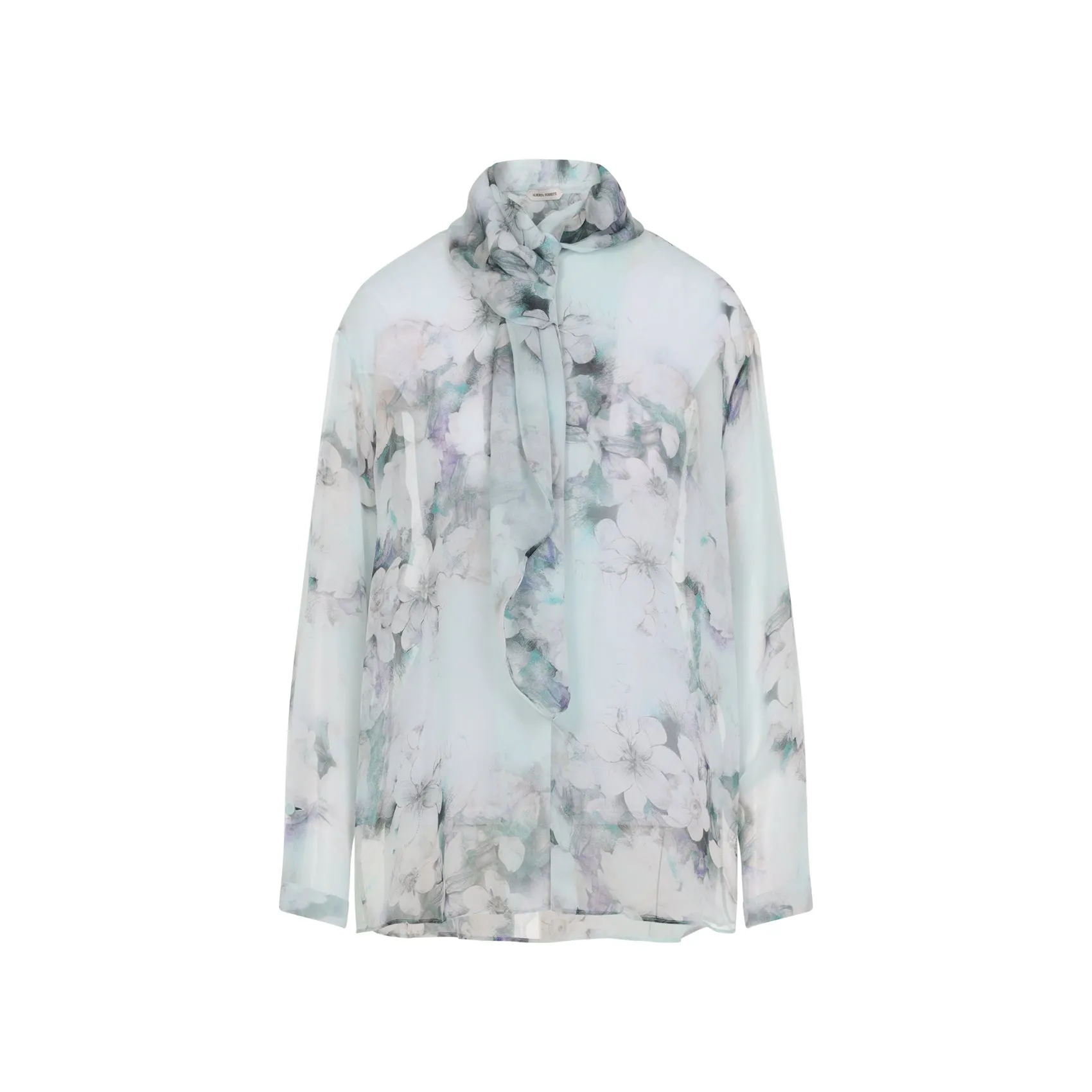 Light Blue Chiffon Shirt