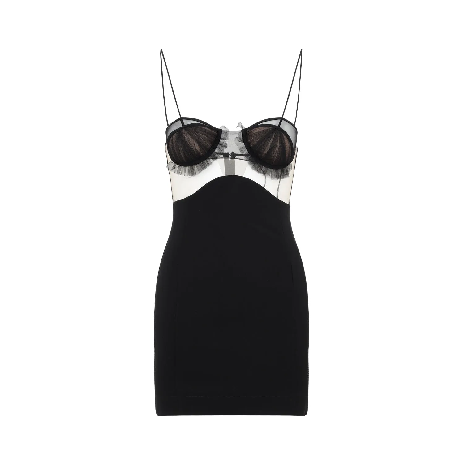 Black Explosive Flower Bra Dress