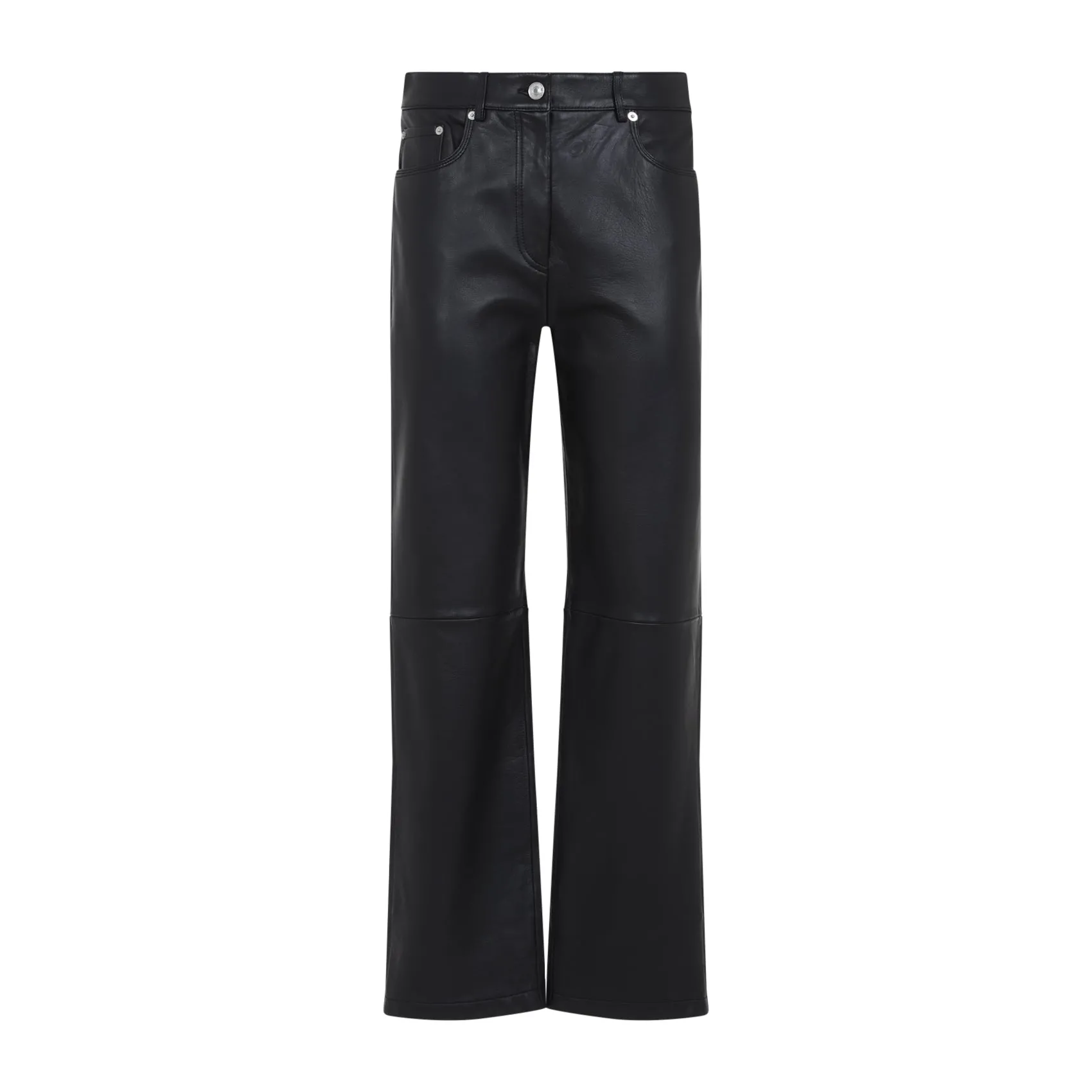 Black Velo Leather Pants