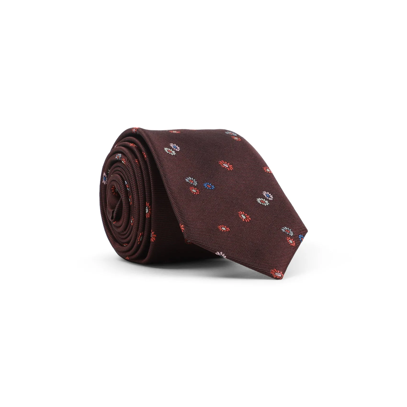 Red Silk Flower Tie