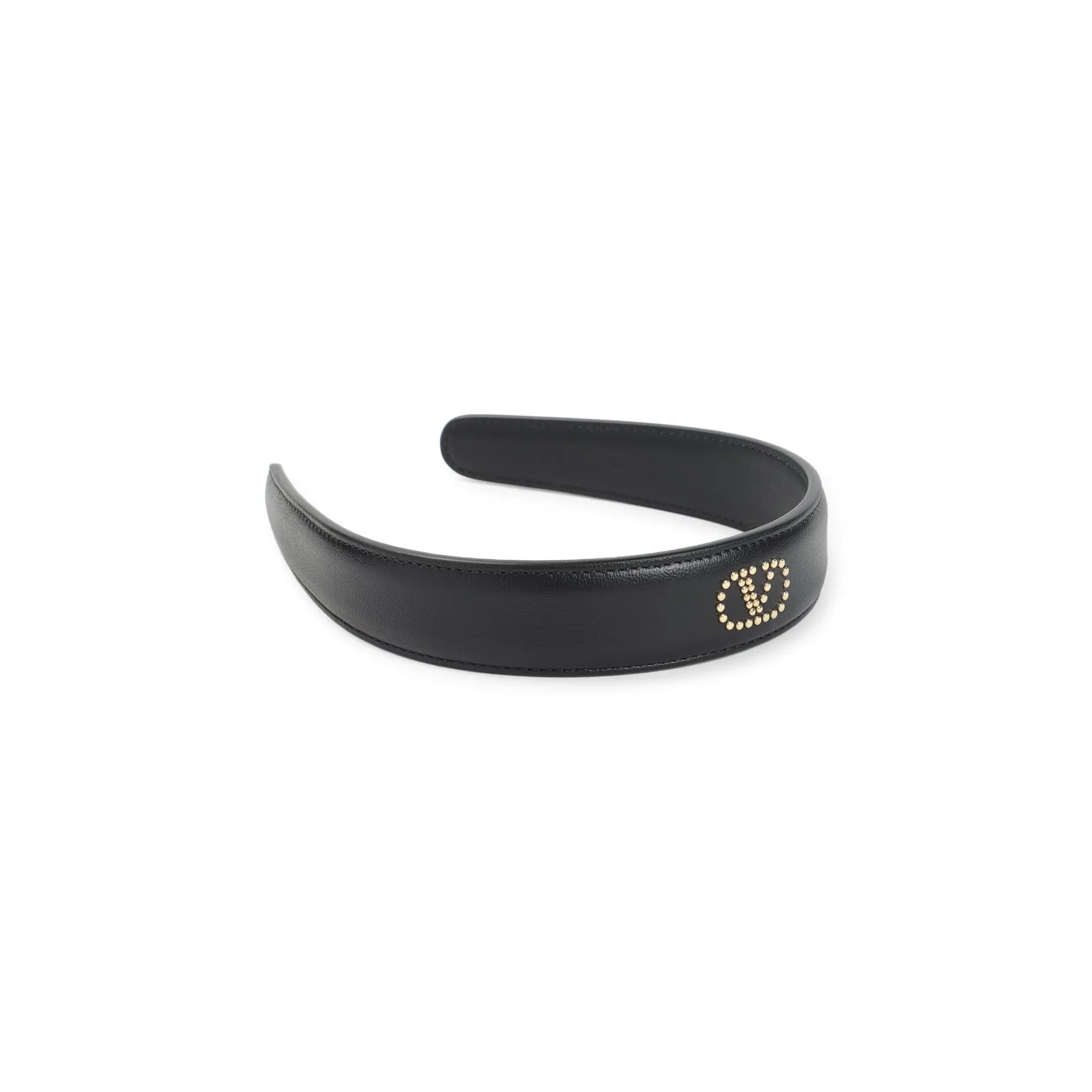Black Leather Hair Band