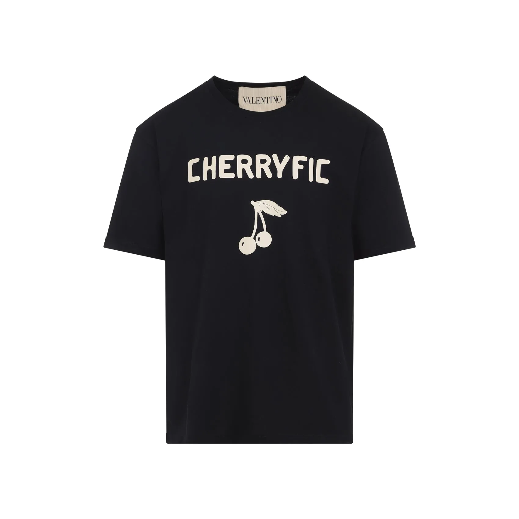 Black Cotton Cherryfic T-Shirt