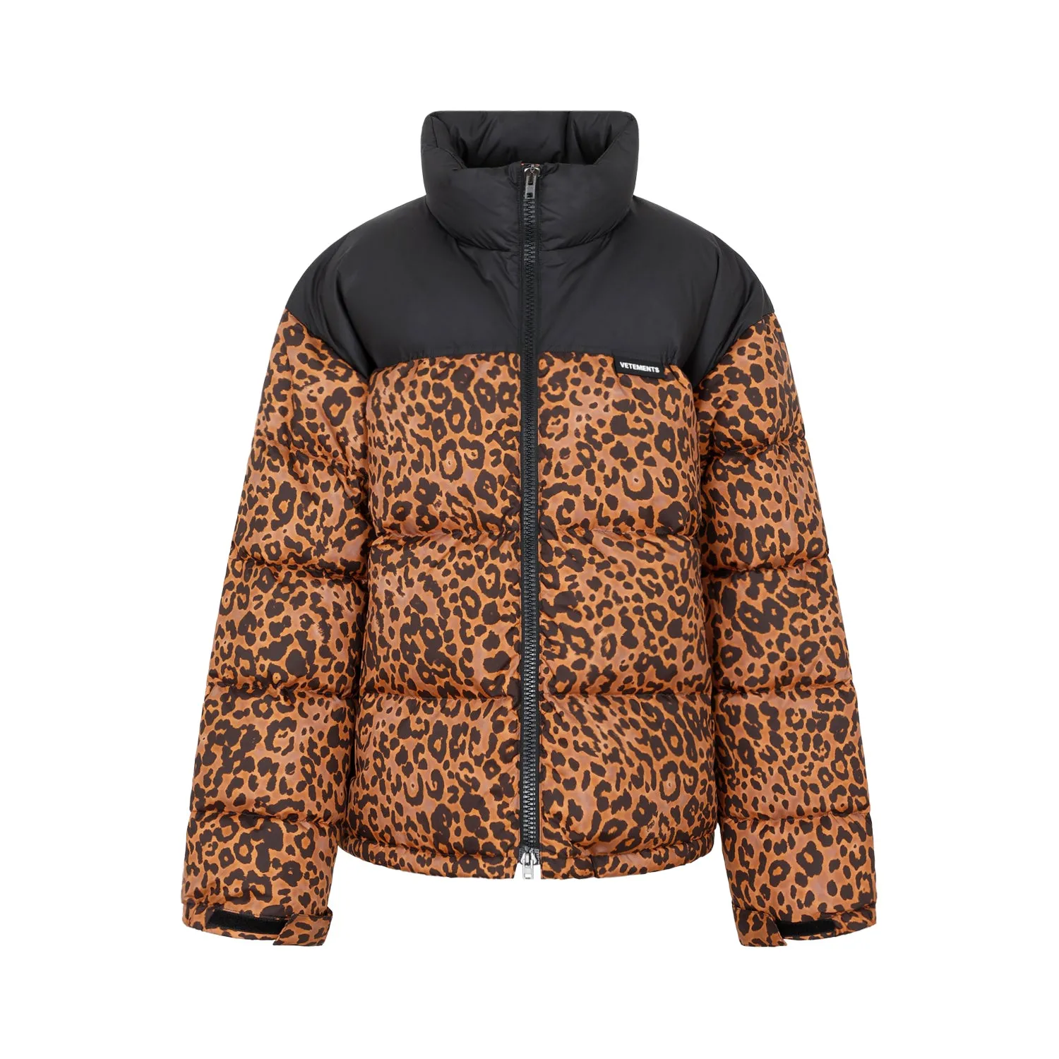 Leopard Logo Puffer Jacket
