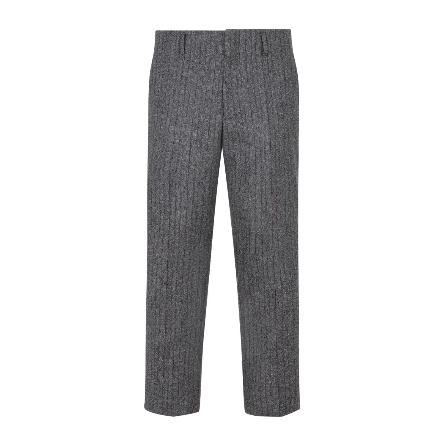 Gray Wool Paolo Pants