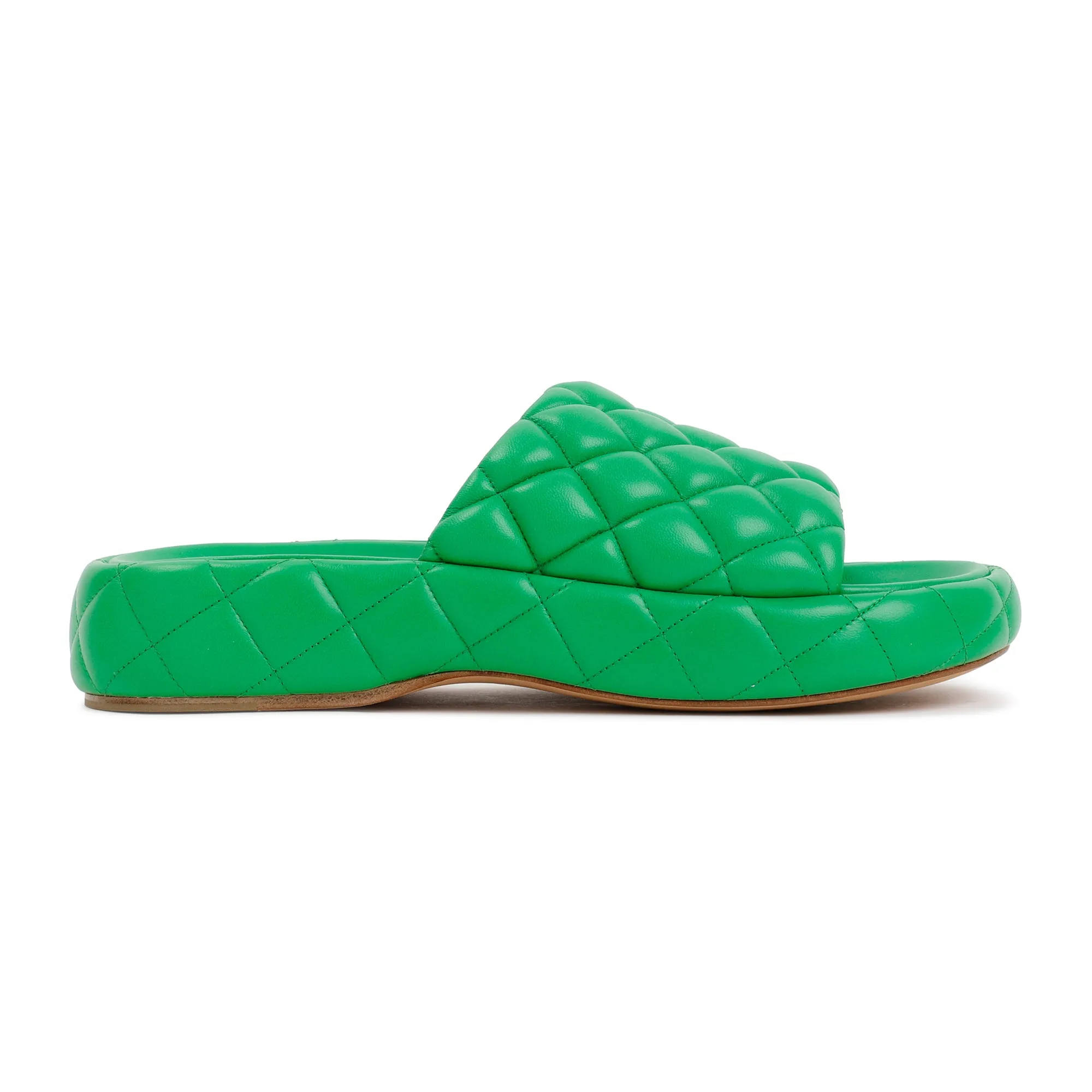 Parakeet Padded Leather Sandals