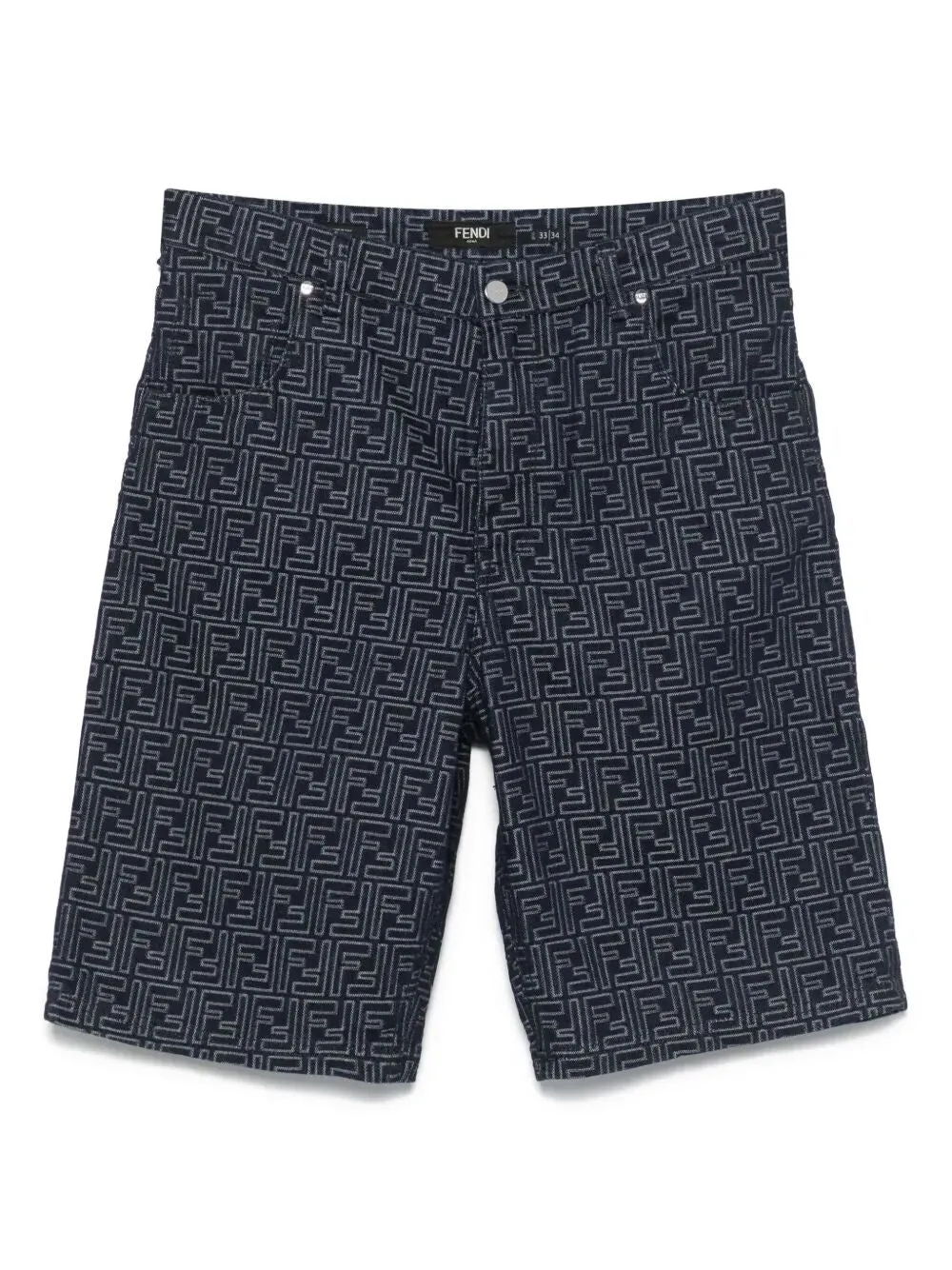 Shorts In Denim Jacquard Ff