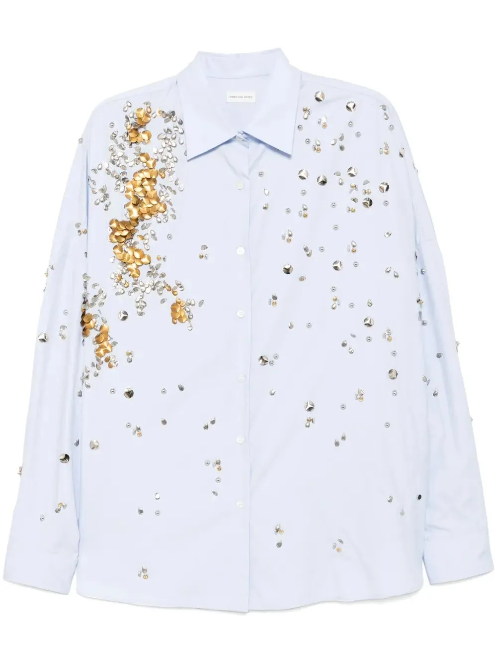 Camicia Cocoon Casia Impreziosita Da Gioielli