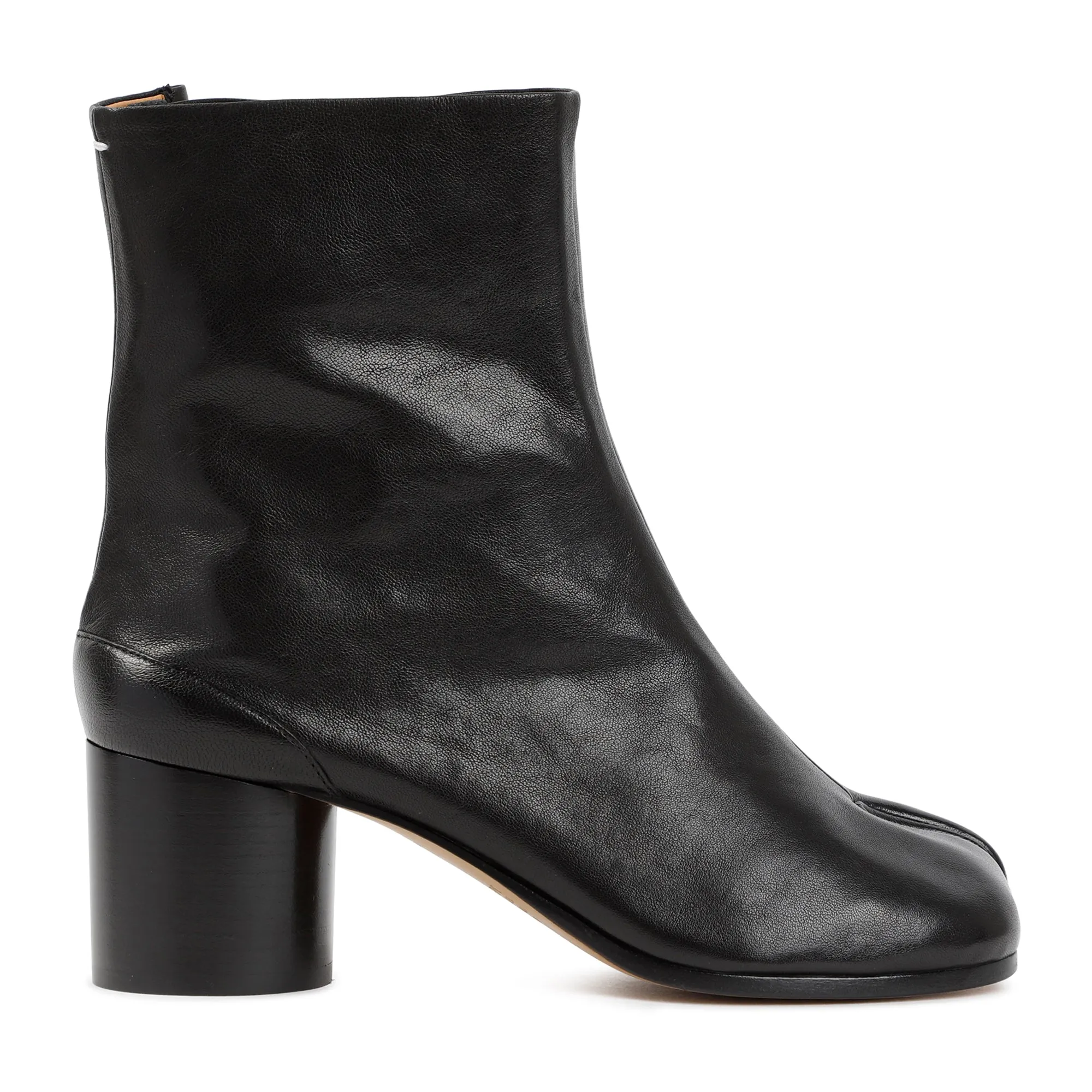 Black Leather Tabi Boots