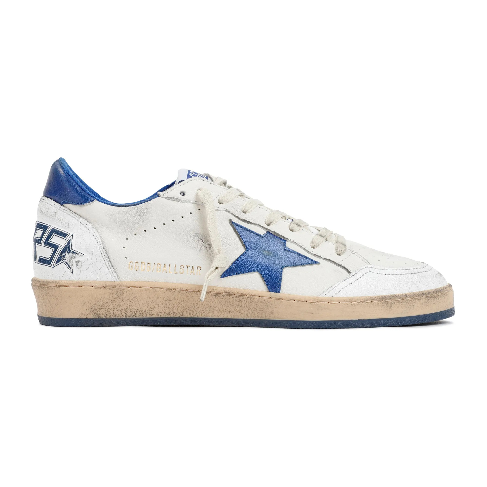 White And Blue Ball Star Sneakers