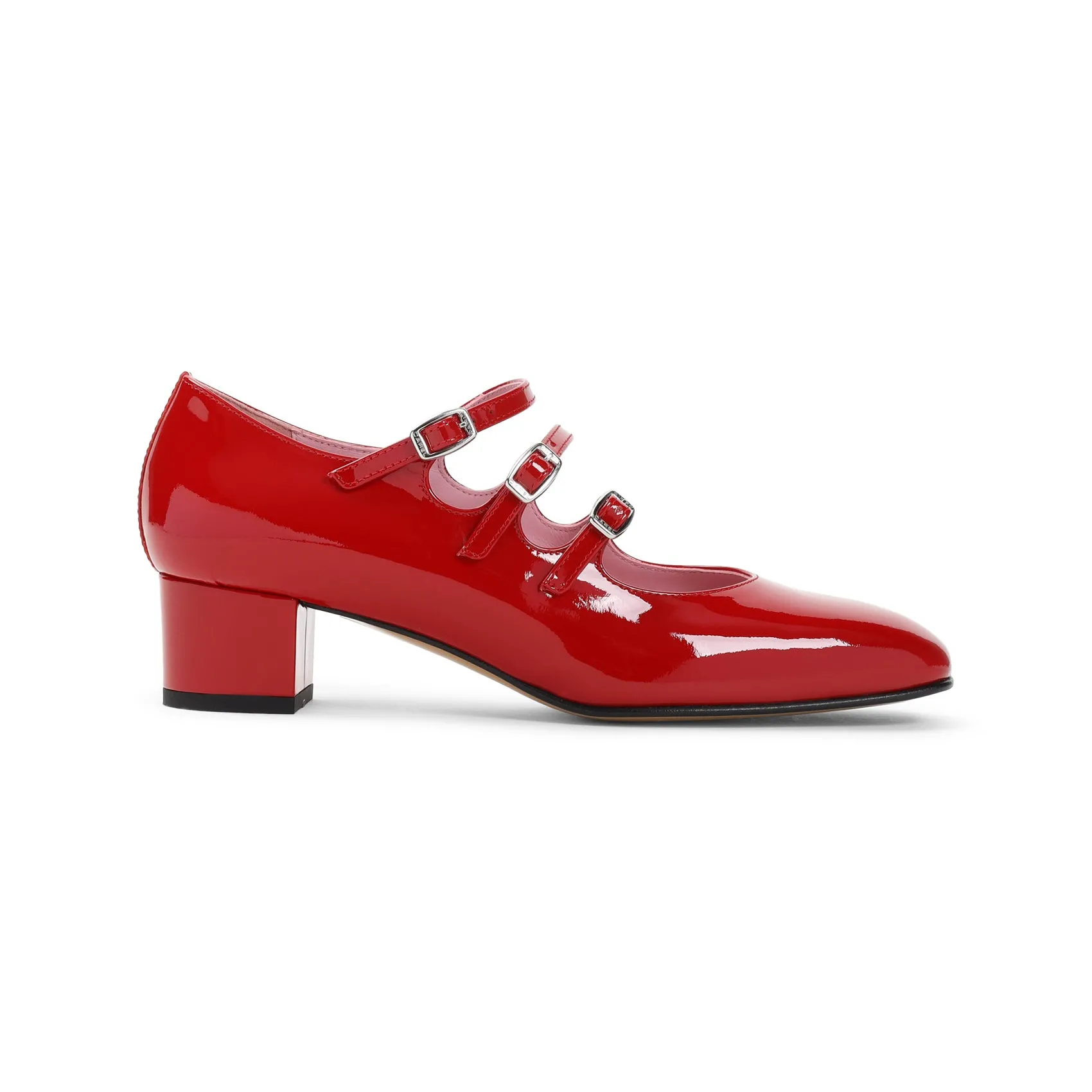 Red Kina Mary Jane Patent Leather Pumps