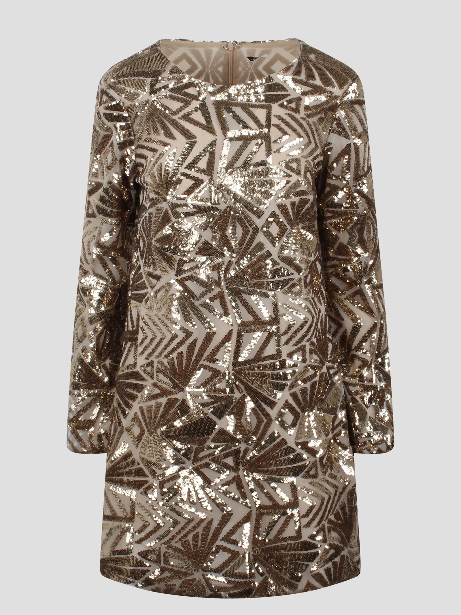 Mini Dresses Metallic