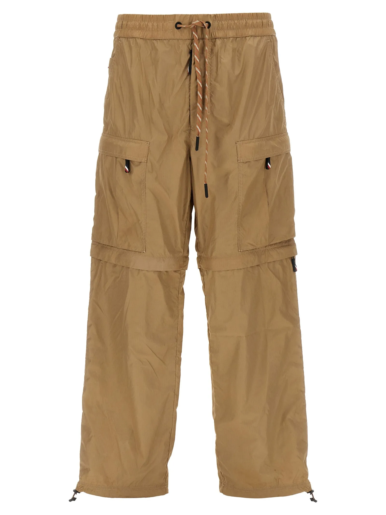 Nylon Cargo Pantaloni Beige