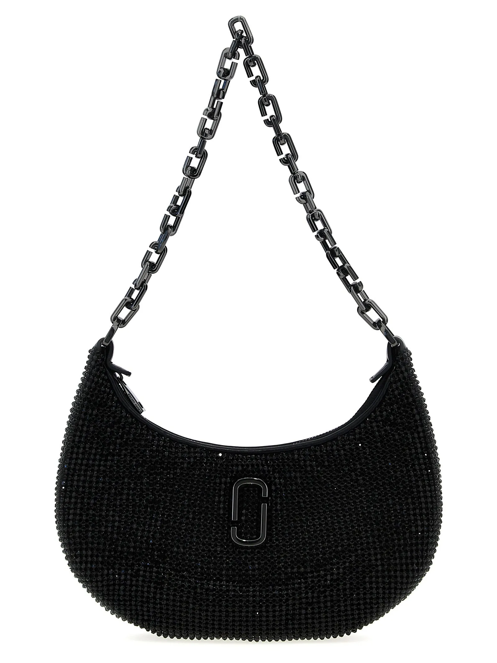 The Rhinestone Small Curve Bag Borse A Spalla E Tracolla Nero