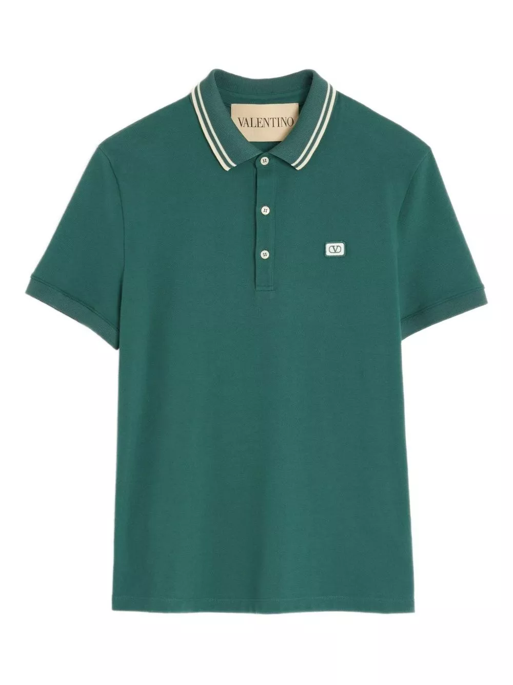 Polo piquet con logo di Valentino