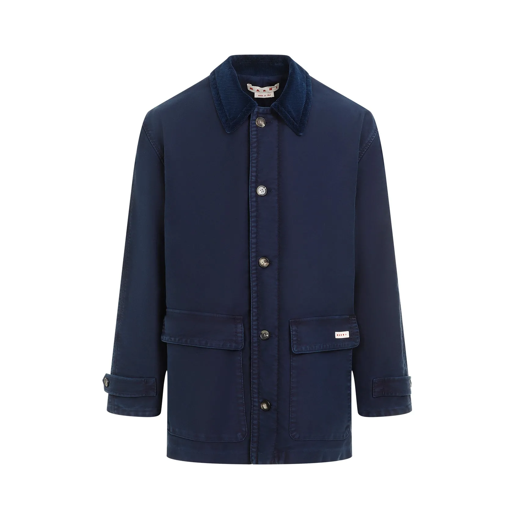 Light Navy-Blue Cotton Coat