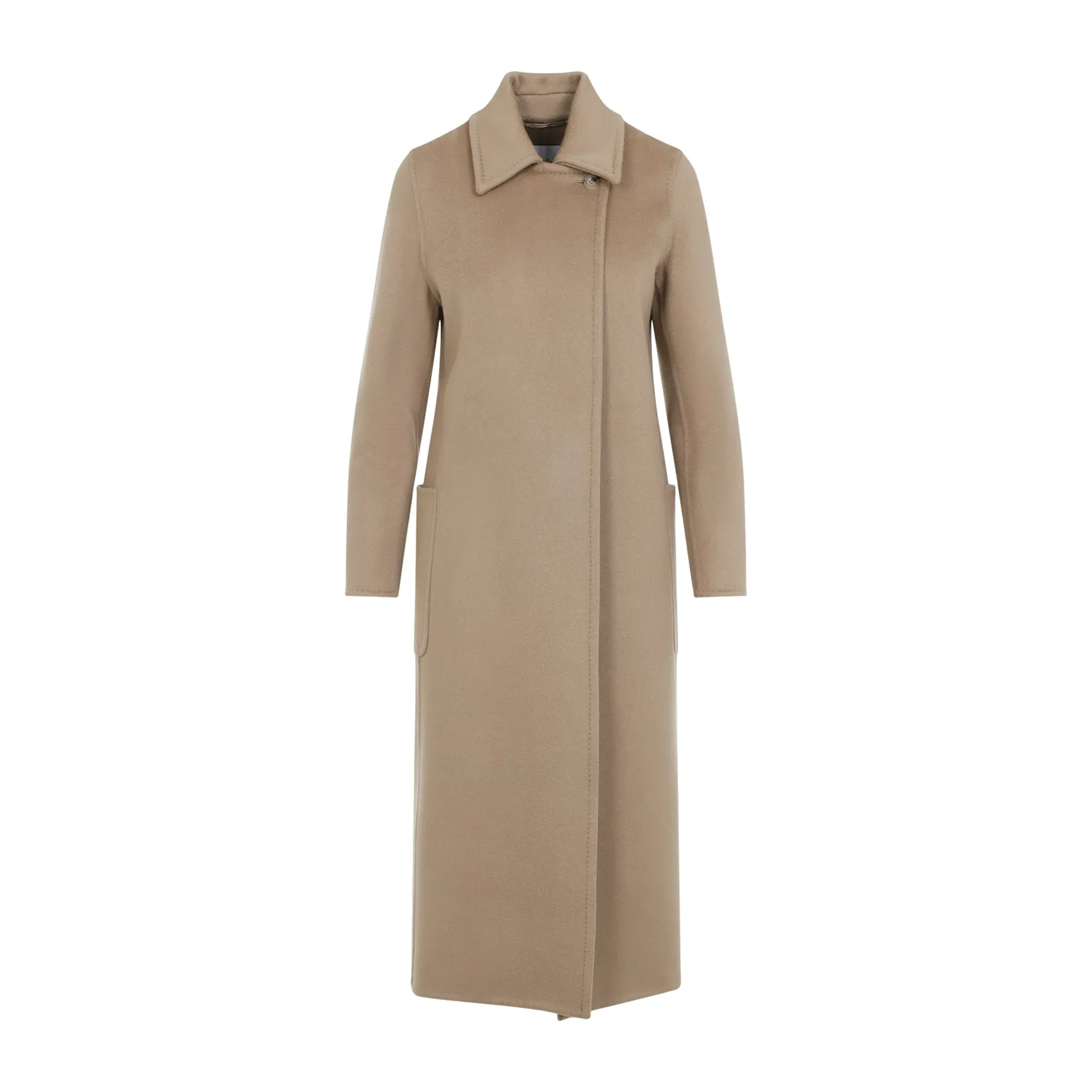 Camel Brown Cashmere Artur Belted Coat
