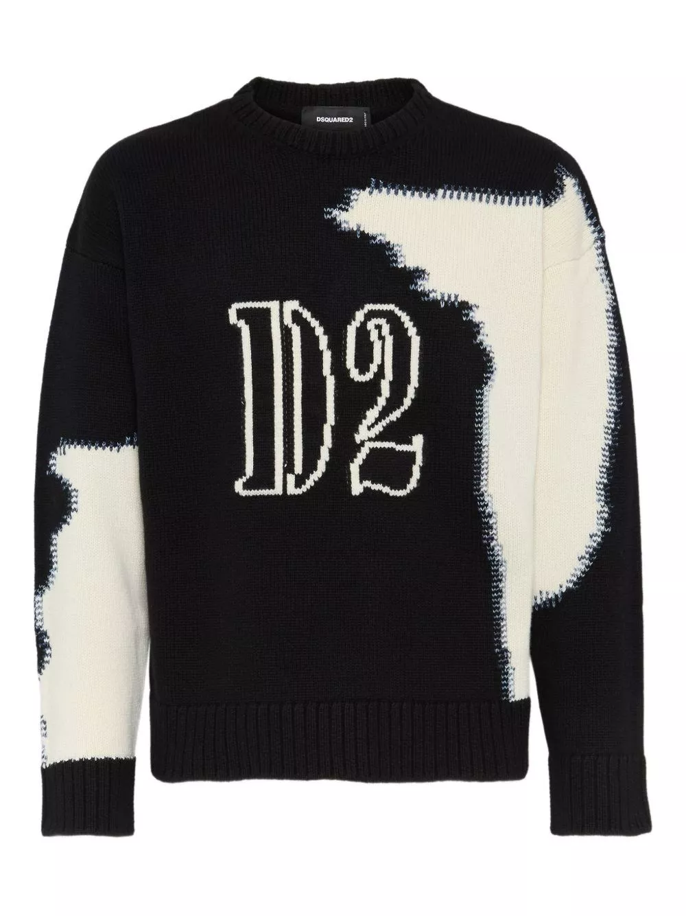 Maglione con motivo a intarsio di Dsquared2