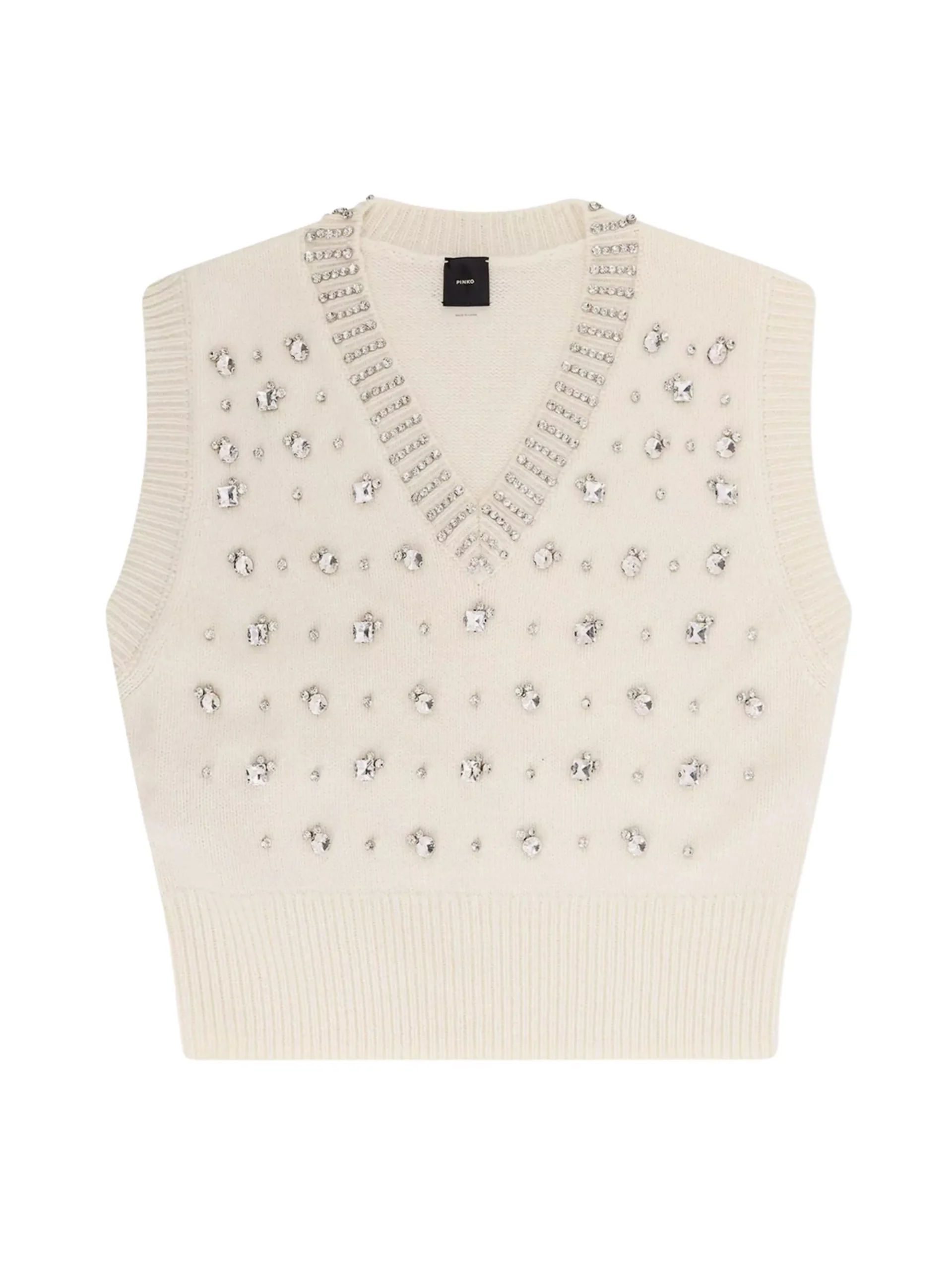 Top con strass di Pinko