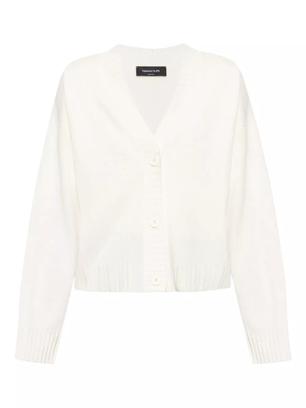 Maglia scollo v in misto lana di Fabiana filippi