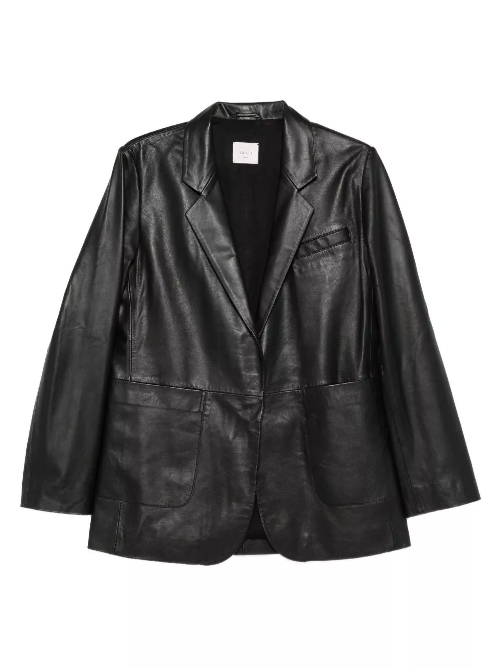 Giacca monopetto in pelle di Alysi