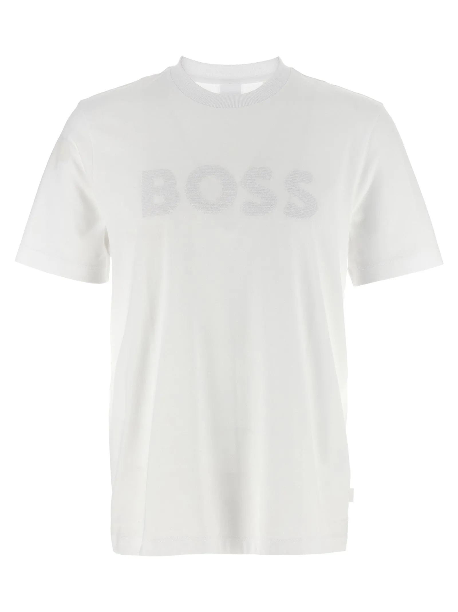 Front Embroidery T Shirt Bianco