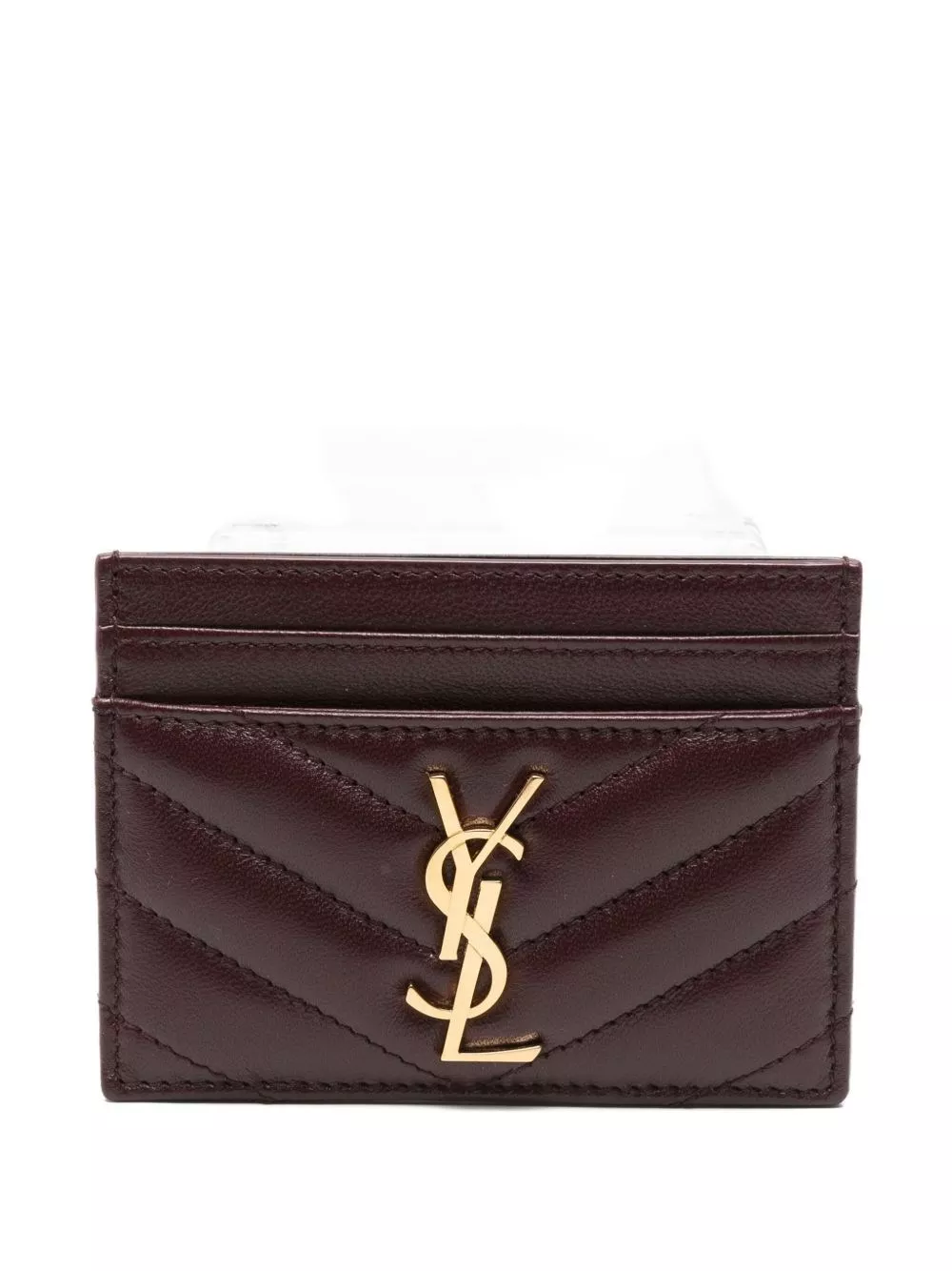 Porta carte cassandre in pelle di Saint laurent