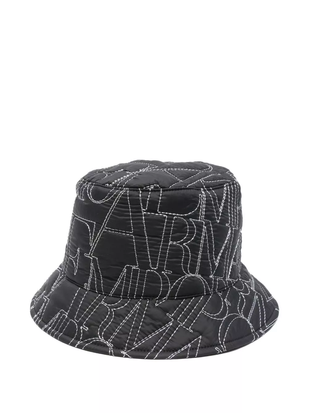 Cappello bucket con logo allover di Emporio armani