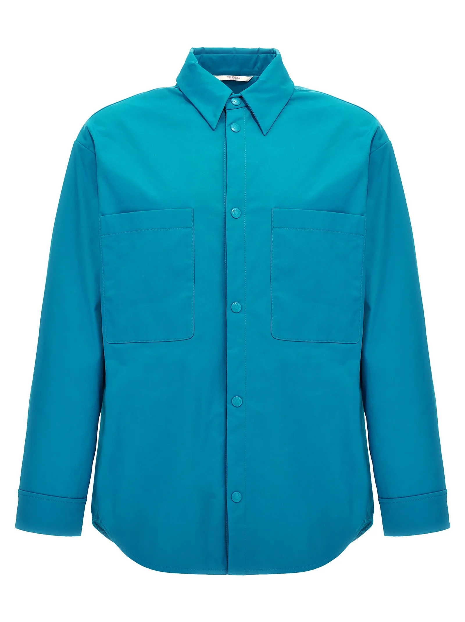 Valentino Nylon Shirt Jacket Giacche Celeste