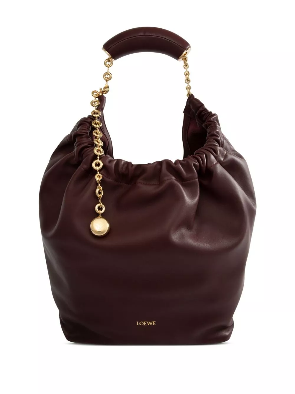 Borsa squeeze media in pelle di Loewe