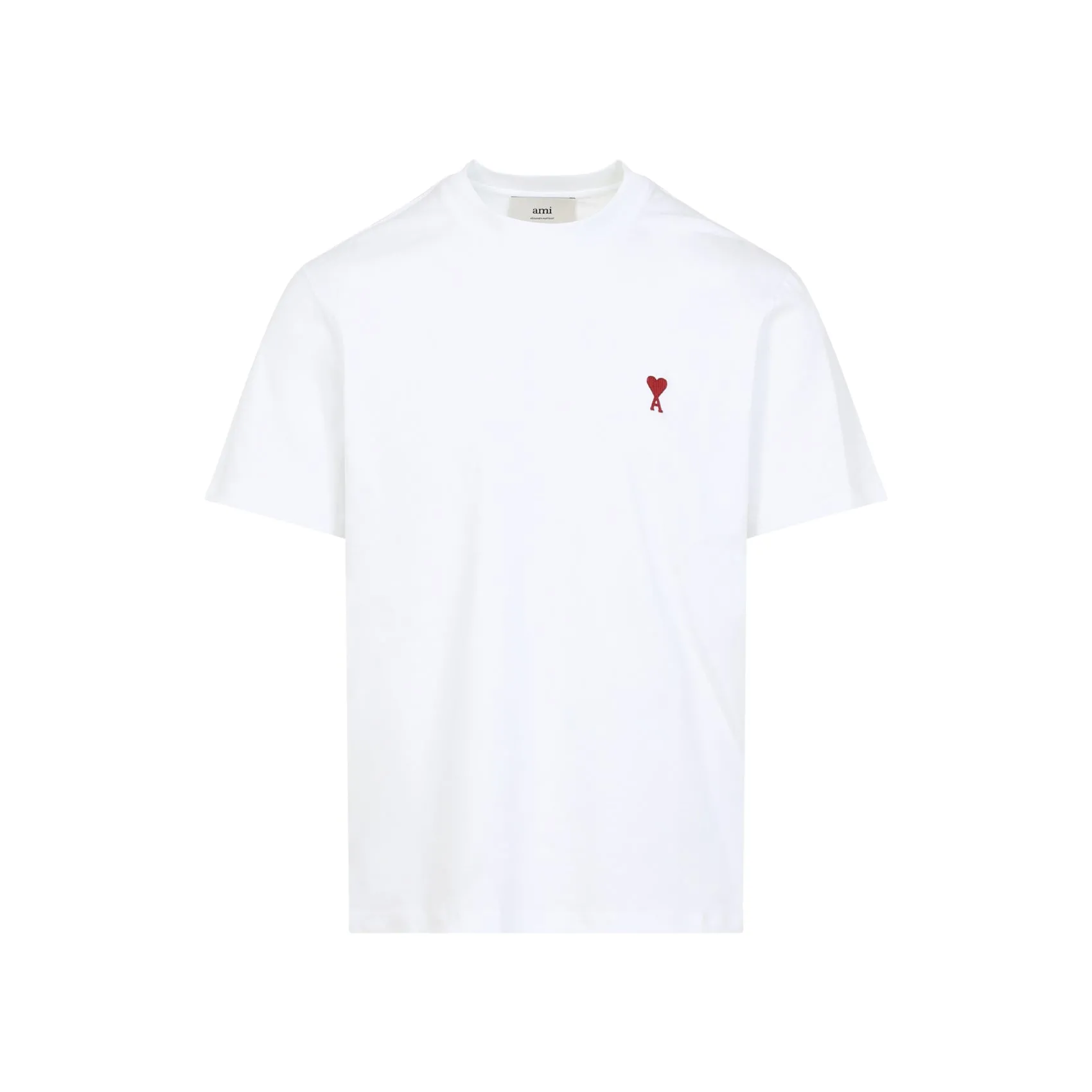 White Classic Red Cotton T-Shirt