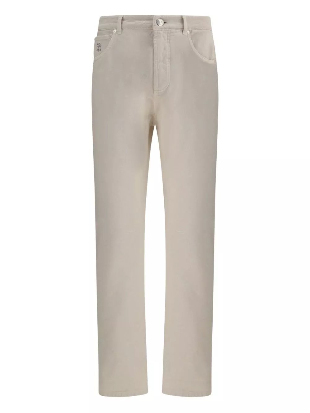 Jeans denim tinto in capo di Brunello cucinelli