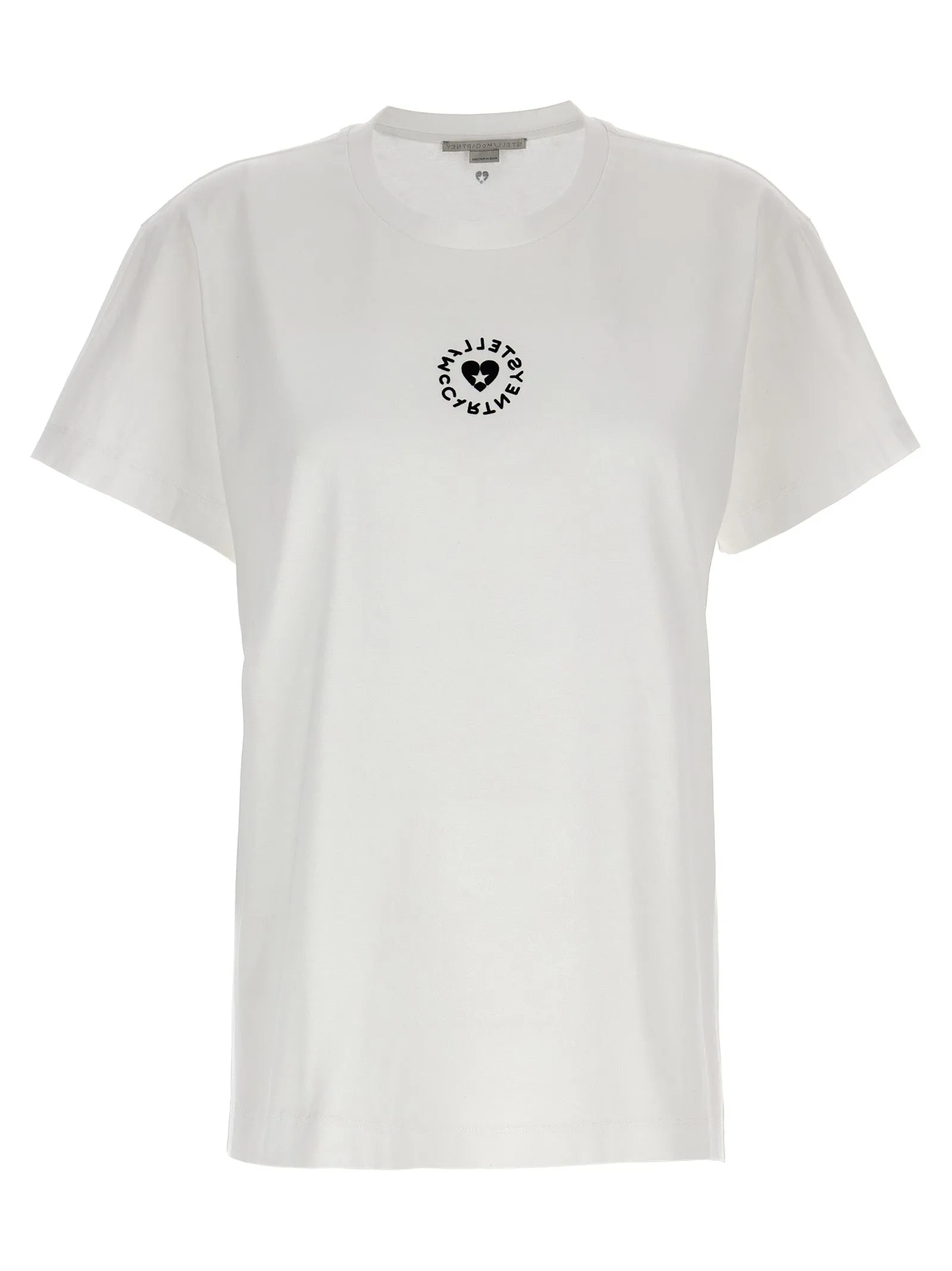 Iconic Mini Heart T Shirt Bianco