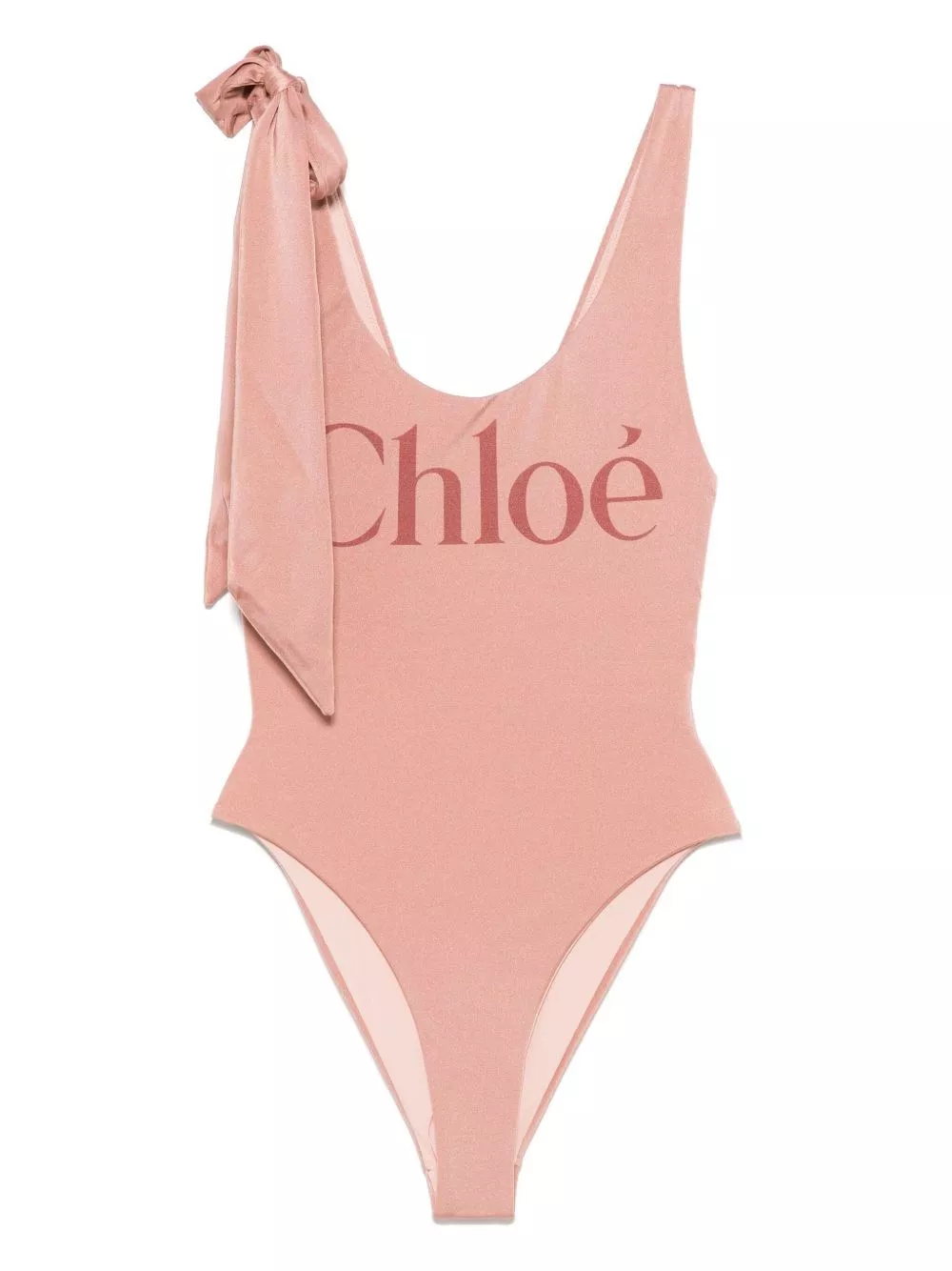 Costume da bagno intero con logo di Chloè