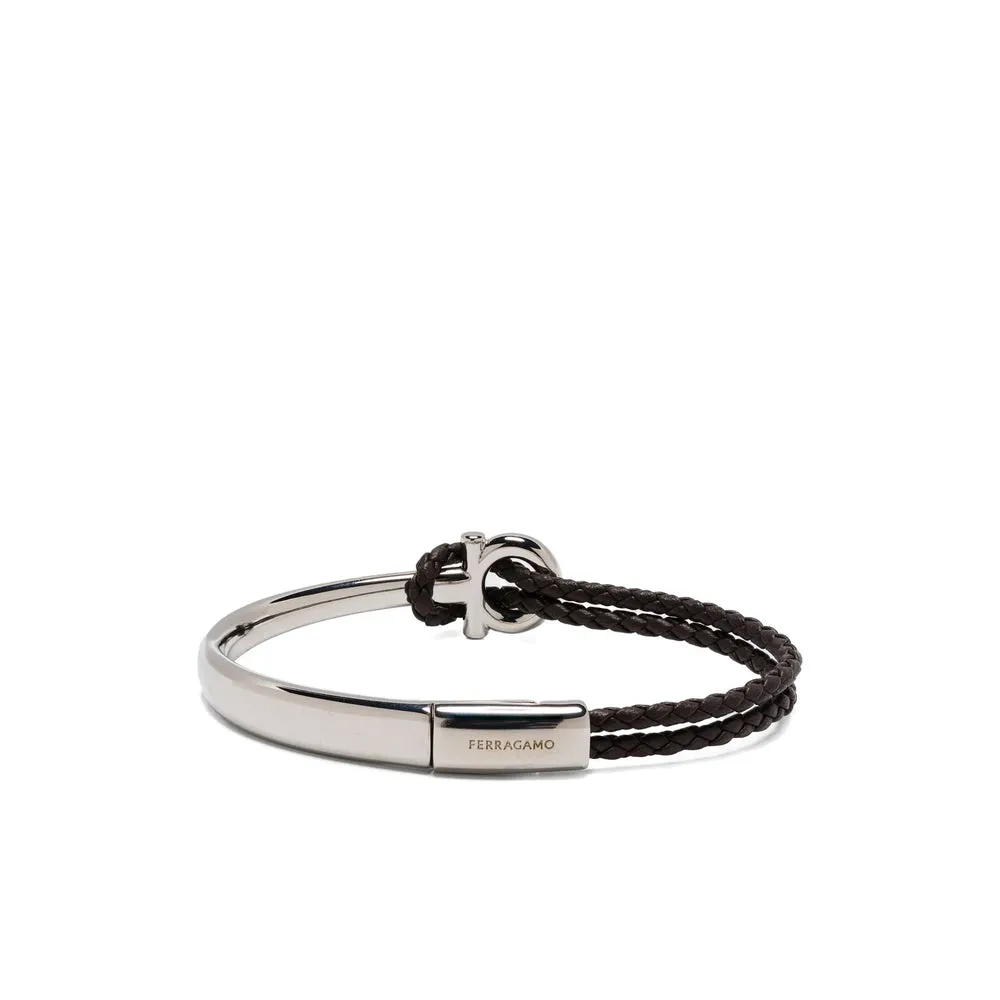 Bracciali Argento Marrone