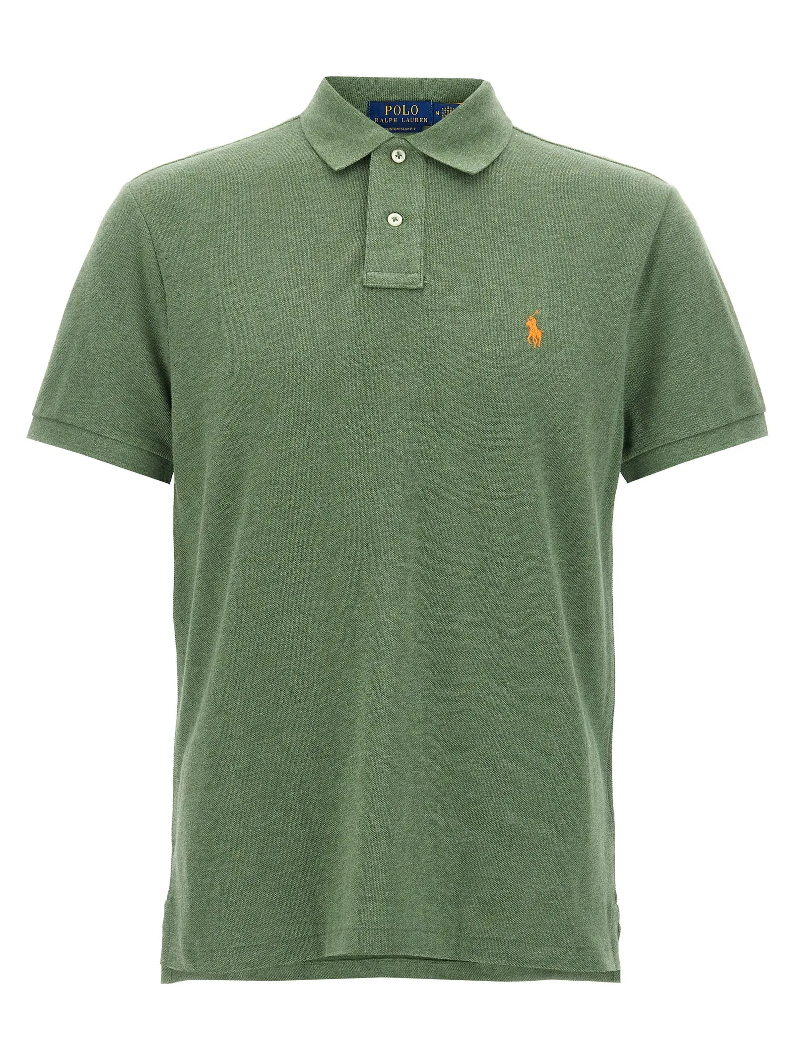 Logo Embroidery Shirt Polo Verde