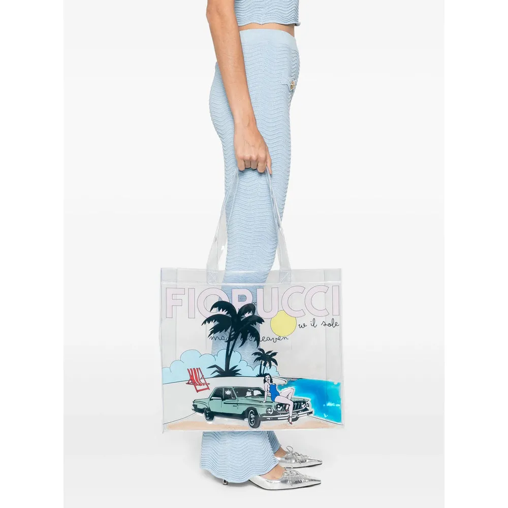 Tote Bags Bianco Blu